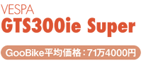 xXp GTS300ie X[p[_GooBikeωi