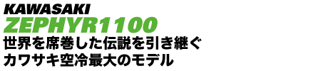 KAWASAKI ZEPHYR1100 EȊ`p JTLő̃f