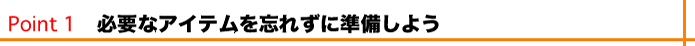 Point 1@KvȃACeYꂸɏ悤