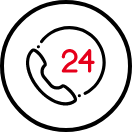 24時間年中無休でお電話受付!